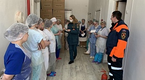 Спасатели РОССОЮЗСПАСа Владимирской области провели мероприятие по обучению мерам пожарной безопасности на хлебобулочном комбинате