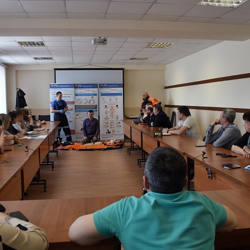 Занятия по оказанию первой помощи с сотрудниками  ООО «Радомир» в г. Ковров