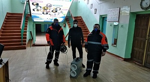 Спасатели РОССОЮЗСПАСа продолжают озонировать бюджетные организации Владимирской области.