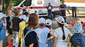 Владимирские спасатели провели в Камешковском районе ряд профилактических мероприятий с детьми