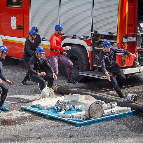 Во Владимире определили лучшую команду по пожарно-спасательному спорту