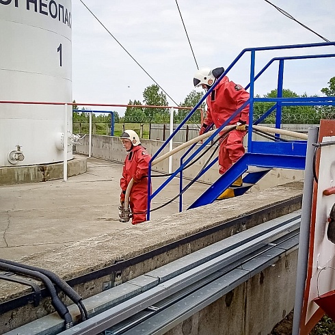 24 мая прошли учения по локализации и ликвидации разлива бензина на нефтебазе во Владимирской области